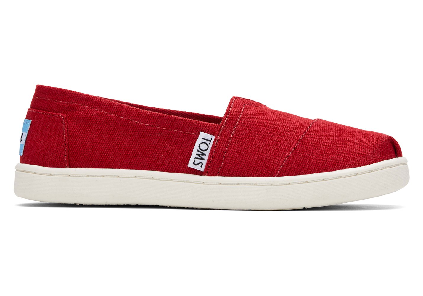 Toms Alpargata Youth Canvas Espadrille Red - Kids - 09351-WBCE